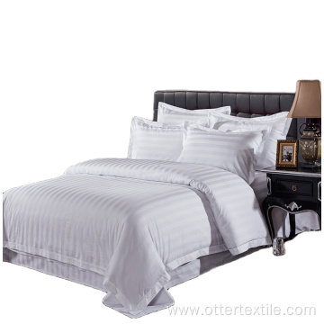 Professional Hotel Design Cotton Stripe Bed Sheet
